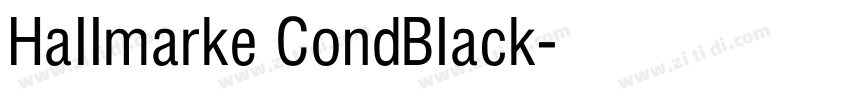 Hallmarke CondBlack字体转换